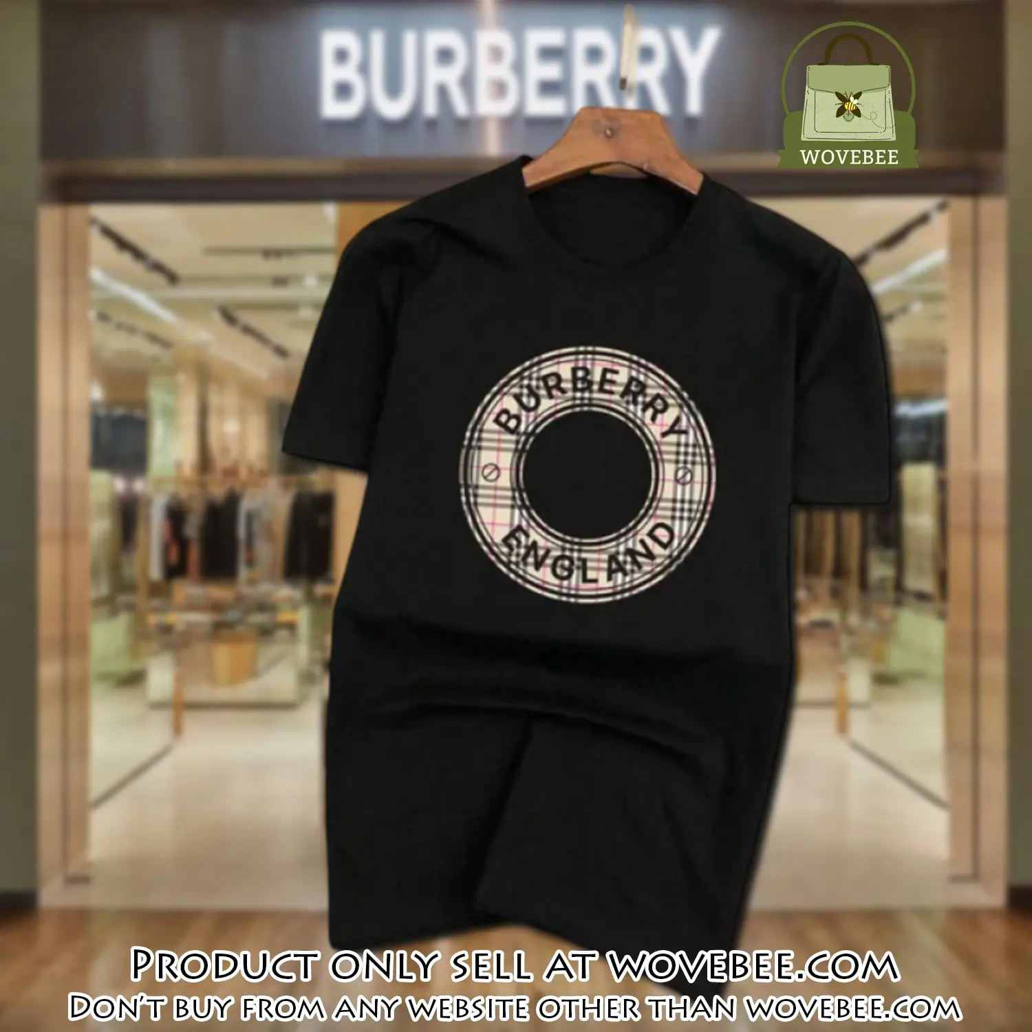 Burberry england black luxury brand unisex tshirt outfit for men women wvb0239420